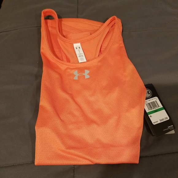 Under Armour Womens Large Tank Salmon - Picture 3 of 13